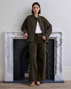 FRAME Wide Leg Le Slim Palazzo With Modernist Pockets - Grey