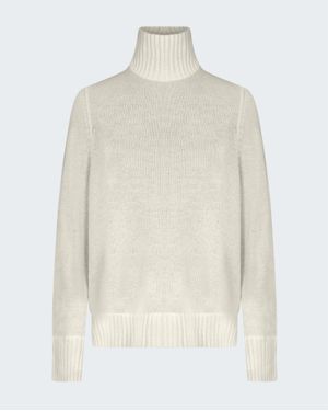 Allude Mockneck Jumper - White
