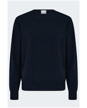 Allude Crew Neck Jumper - Blue