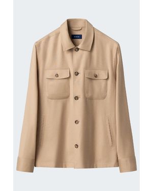Eton 4 Pocket Overshirt - Natural