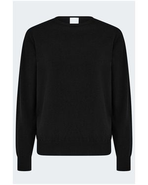 Allude Crew Neck Jumper - Black