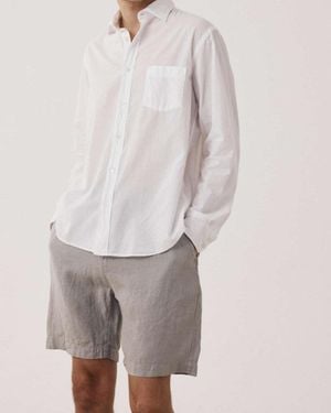 Hartford Paul Cotton Lightweight Shirt - Grey