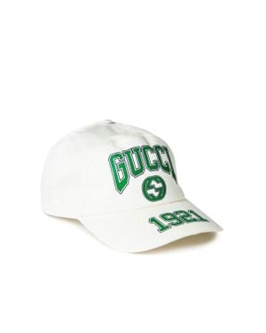 Gucci Gg Logo Baseball Cap - Green