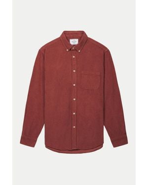 Portuguese Flannel Bordeaux Lobo Shirt - Red