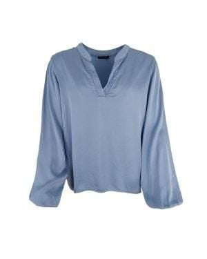 Black Colour Ellis Blouse - Blue