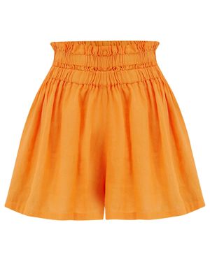 120% Lino Short - Orange