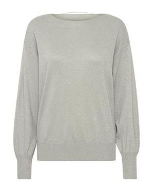 Ichi Mopaz Sparkly Jumper - Grey