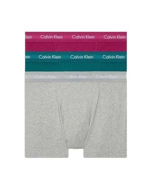 Calvin Klein Cotton Stretch Trunks - Grey