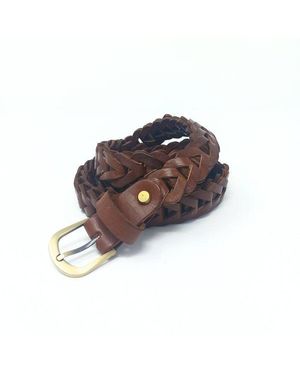 Atelier Marrakech Loop Leather Belt - Brown