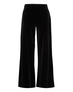 Ichi Velvetty Trousers - Black