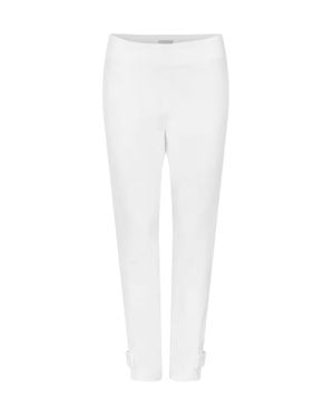 Moncler Mid-Rise Logo Trousers - White