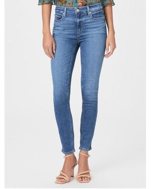 PAIGE Hoxton Ankle Jeans Painterly Distressed - Blue