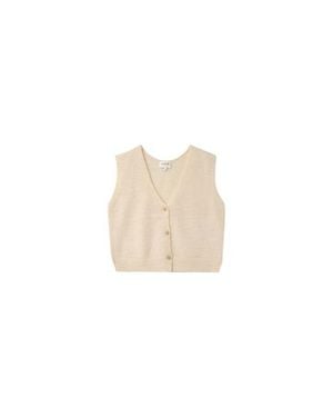 Grace & Mila Nars Knitted Sleeveless Vest - White