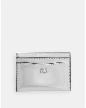 COACH Metallic Card Case , Col - Grey