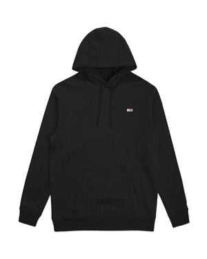 Tommy Hilfiger Tommy Jeans Fleece Overhead Flag Hoodie - Black