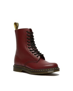 Dr. Martens 1490 High Boots Cherry Red Smooth - Multicolour