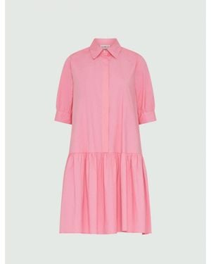 Marella Ebert Gathered Detail Mini Shirt Dress Size: 8, Col - Pink