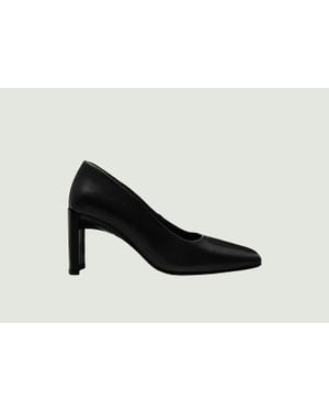 Miista Alicja Leather Pump Shoes - Black