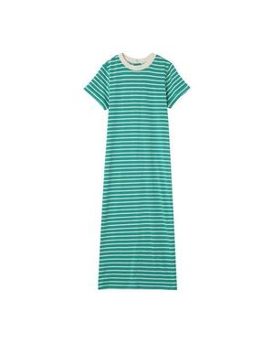 Grace & Mila Stripe Maxi T-Shirt Dress - Green