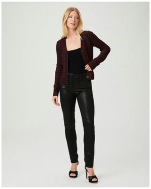 PAIGE Gemma Luxe Coating Gita Pocket Jeans , Col Fog - Black