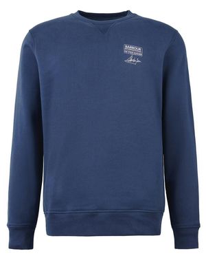 Barbour Watch Crew Neck Sweatshirt Oxford - Blue