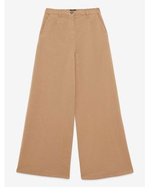 Ottod'Ame Cotton Palazzo Trousers - Natural