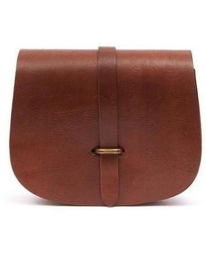 Atelier Marrakech Medium Sam Loop Light Leather Saddle Bag - Brown