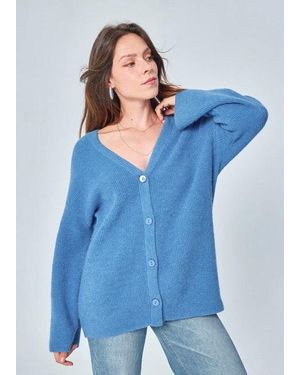 Marie Sixtine Charley Cascade Cardigan - Blue