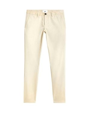 Ami Paris Slim Fit Tailored Trouser - Natural