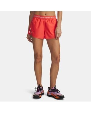 Under Armour Tech Play Up 3" Shorts Venom - Red