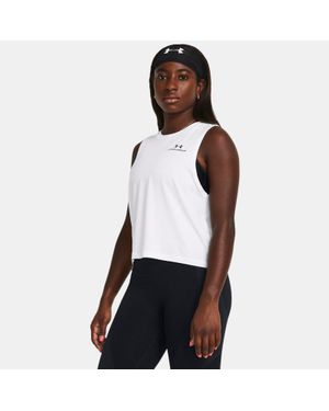 Under Armour Vanish Energy Crop Tank - White