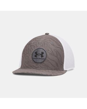 Under Armour Drive Mid Stretch Fit Cap Castlerock - Grey