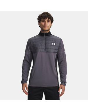Under Armour Armour Fleece Pro Utility ¼ Zip Castlerock - Blue