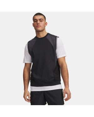 Under Armour Drive Wind Weste Für Herren Weiß - Schwarz