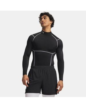 Under Armour Heatgear Elite Compression Mock Long Sleeve Ultimate Reflective - Black