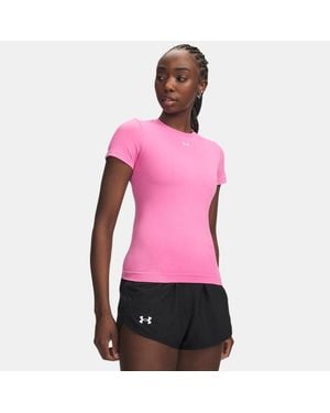 Under Armour Vanish Seamless Kurzarm-Oberteil Für Damen Frenzy Prime Prime - Pink