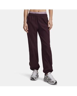 Under Armour Unstoppable Woven Joggingbroek Voor Ox Blood Ox Blood - Rood