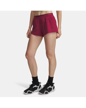 Under Armour Vanish Woven 3" Shorts Claret Ox Blood - Purple