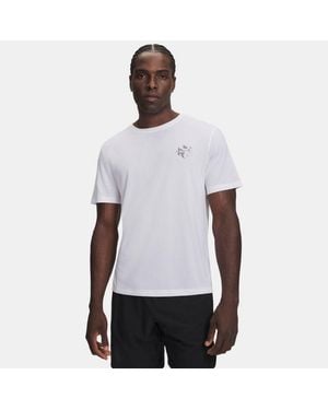 Under Armour Velociti Run Cube Short Sleeve Reflective - White