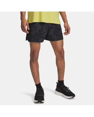 Under Armour Launch Pro Printed 7" Shorts Anthracite Reflective - Blue