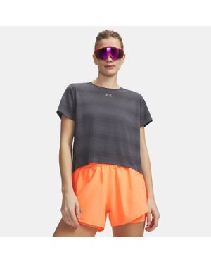 Under Armour Velociti Short Sleeve Castlerock Reflective - Grey