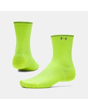 Under Armour Velociti Lite Crew Socks High Vis High Vis Reflective - Green