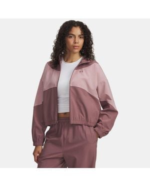 Under Armour Rival Woven Jacket Mist Tourmaline Mist - Purple