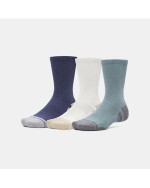 Under Armour Performance Tech 3-Pack Crew Socks Jasper Summit Castlerock - Blue