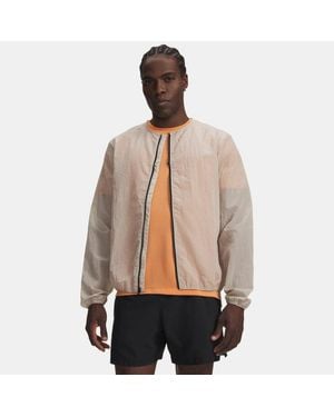 Under Armour Halo Run Jacket Highland Buff Reflective - Natural