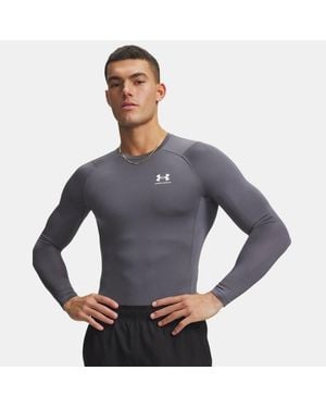 Under Armour Heatgear Compression Long Sleeve Castlerock - Grey
