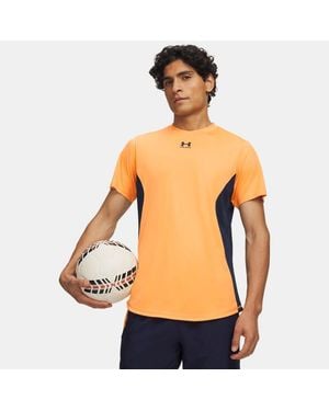 Under Armour Challenger Pro Printed Short Sleeve Bloc Midnight - Orange