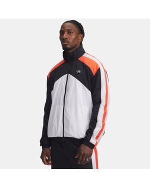 Under Armour Veste De Survêtement Icon Woven Pour Homme Noir - Blanc