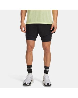 Under Armour Halo Run 2-In-1 Shorts Ultimate Reflective - Black