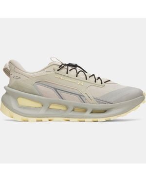 Under Armour Explor Trail Shoes Khaki Base Titanium Pale Lemon - White